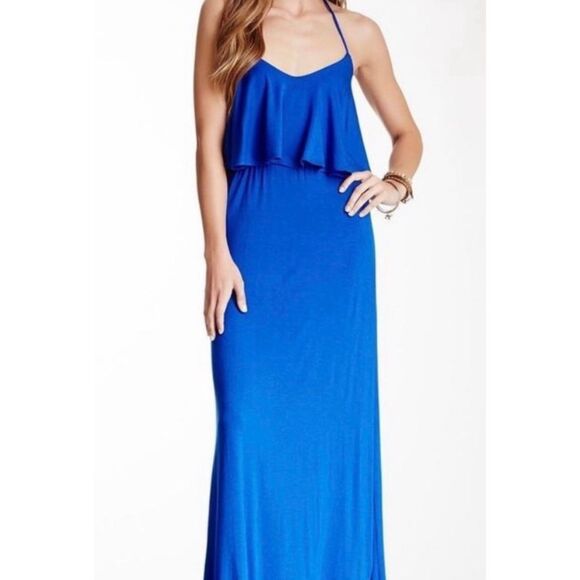 Arden B Dresses & Skirts - Arden B Royal Blue Maxi Dress women’s Size XS Open back Strappy